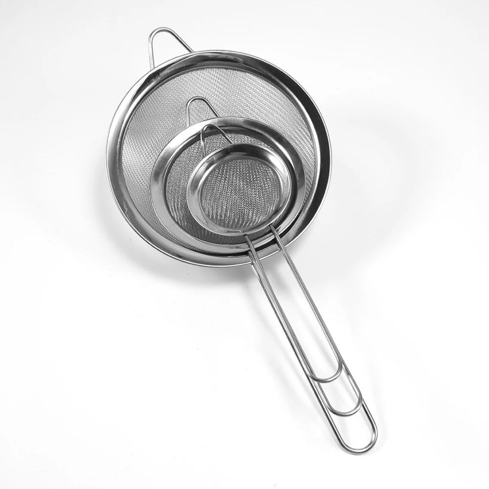 Ölsieb – Edelstahl Design – 3er Set