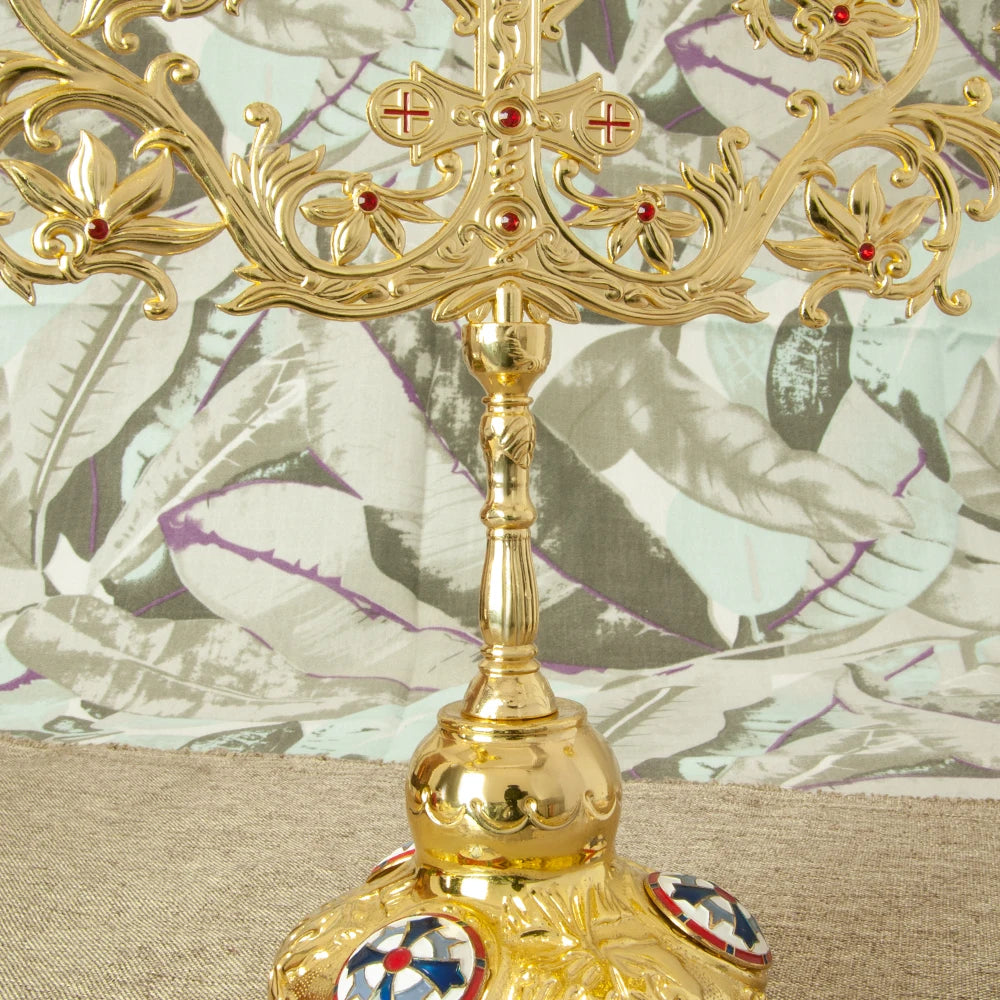 Orthodoxer Kerzenhalter - Goldlegierung - Für Zuhause