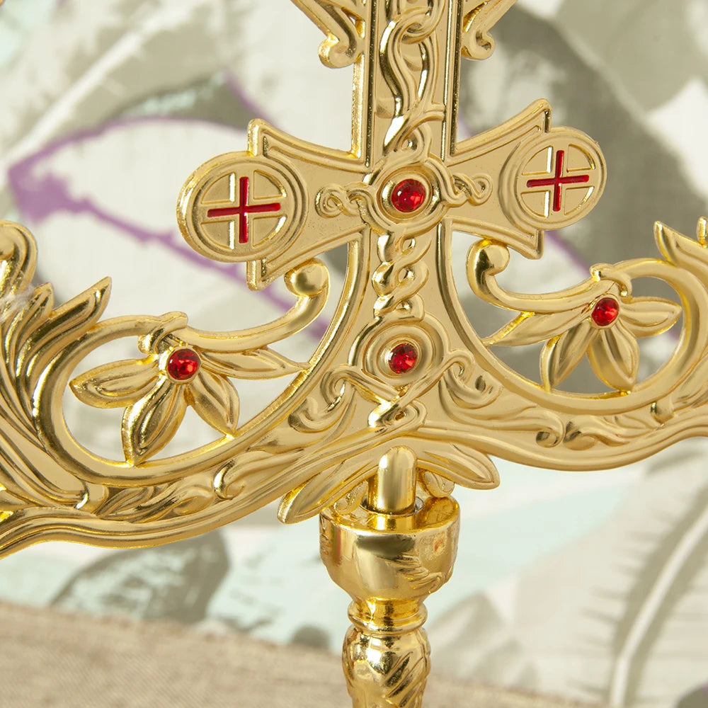 Orthodoxer Kerzenhalter - Goldlegierung - Für Zuhause