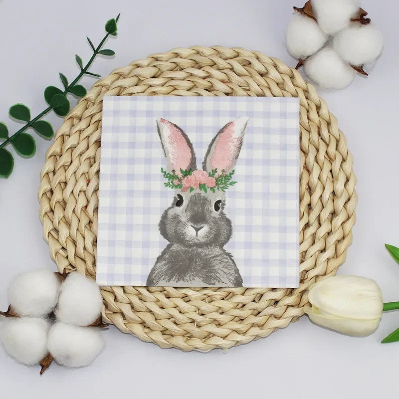 Osterhase Servietten – Buntes Design – 25x25cm