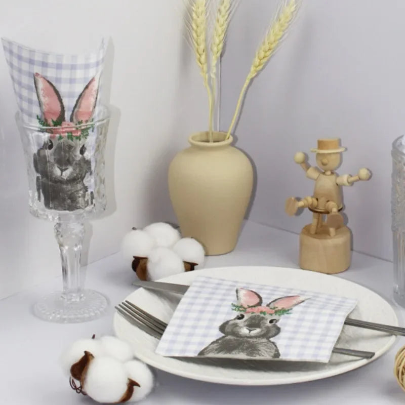 Osterhase Servietten – Buntes Design – 25x25cm