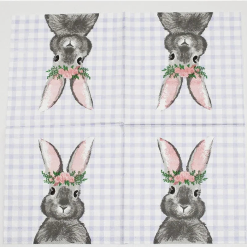Osterhase Servietten – Buntes Design – 25x25cm