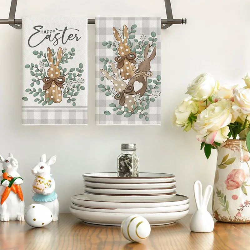 Osterhasen Geschirrtuch – Polyester Frühling Design