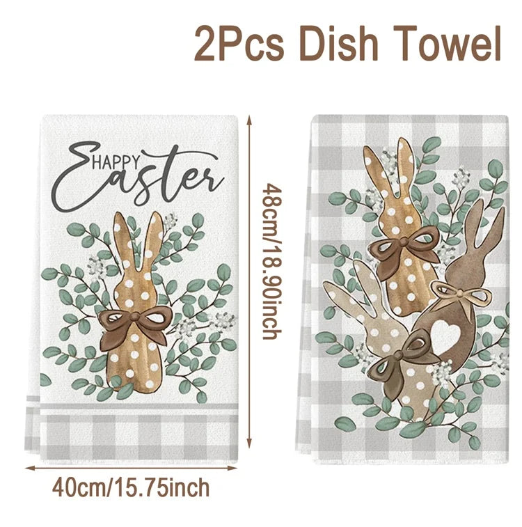 Osterhasen Geschirrtuch – Polyester Frühling Design