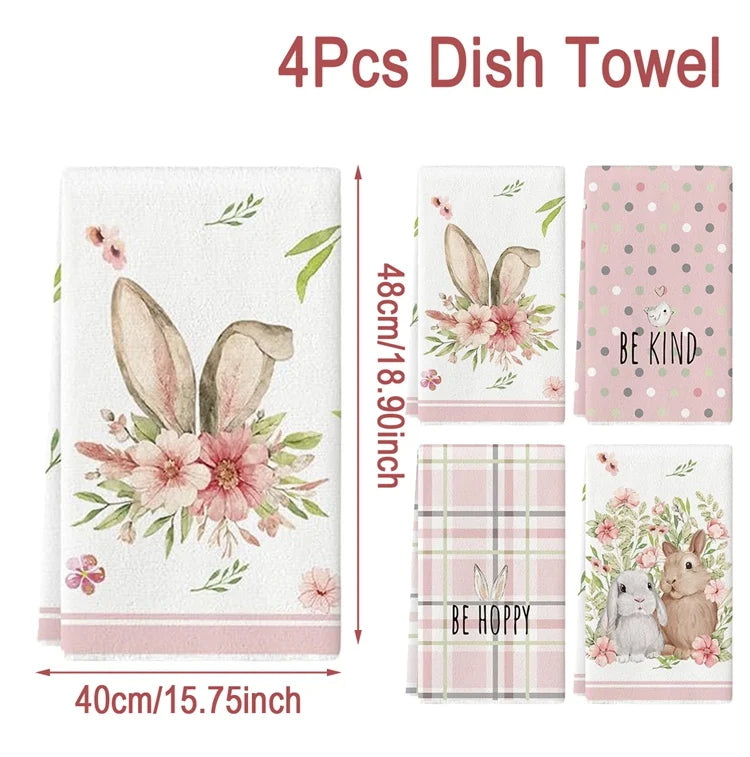 Osterhasen Geschirrtuch – Polyester Frühling Design