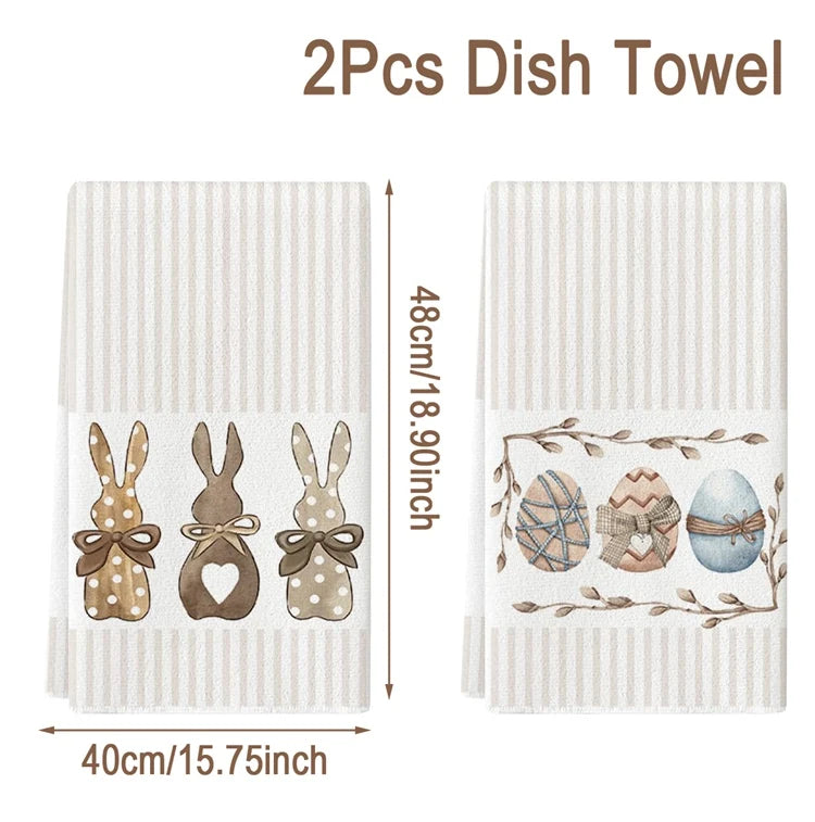 Osterhasen Geschirrtuch – Polyester Frühling Design