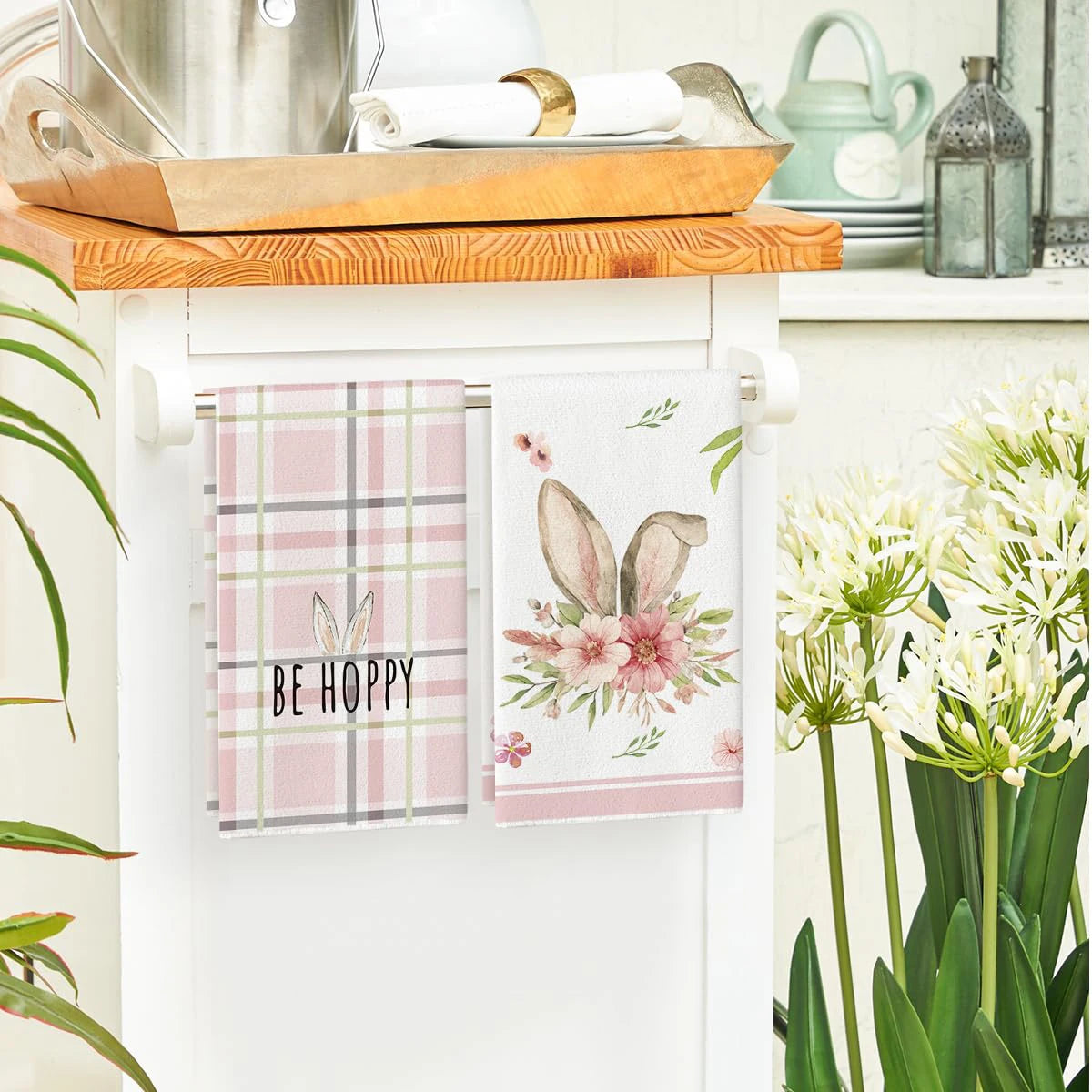 Osterhasen Geschirrtuch – Polyester Frühling Design