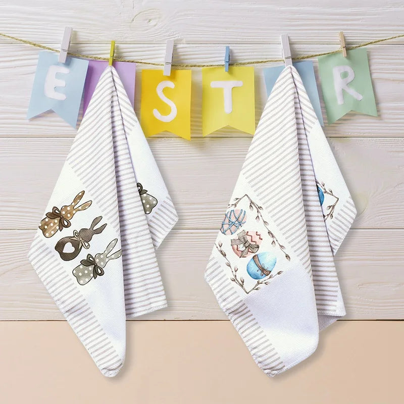 Osterhasen Geschirrtuch – Polyester Frühling Design