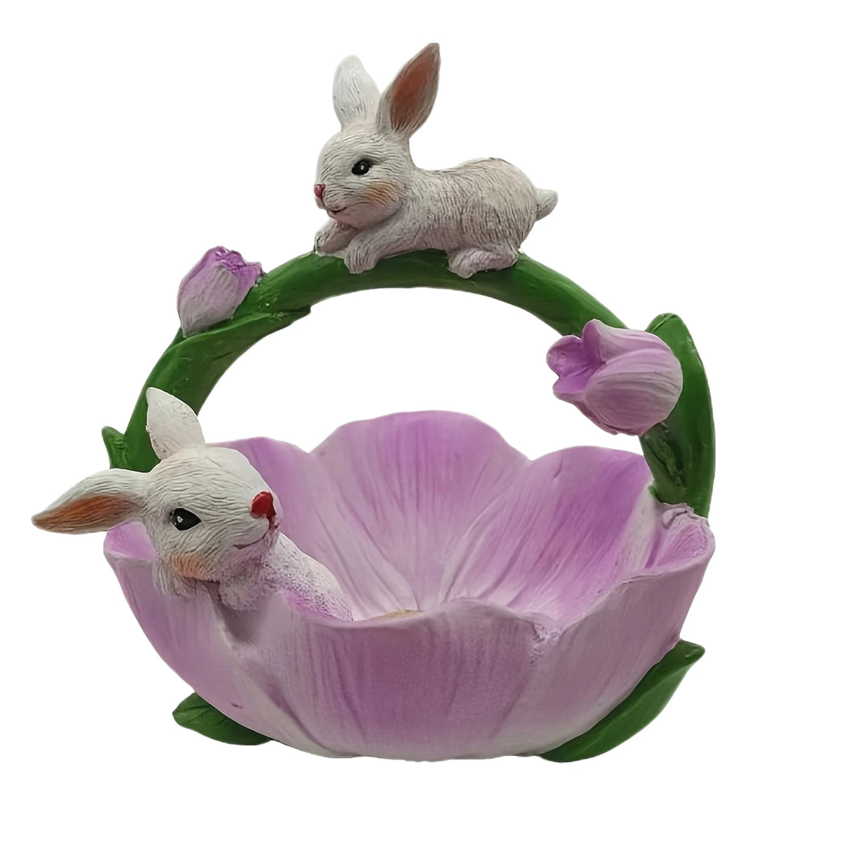 Osterhasen Schmuckschale – Modernes Harz – 15x14x16cm