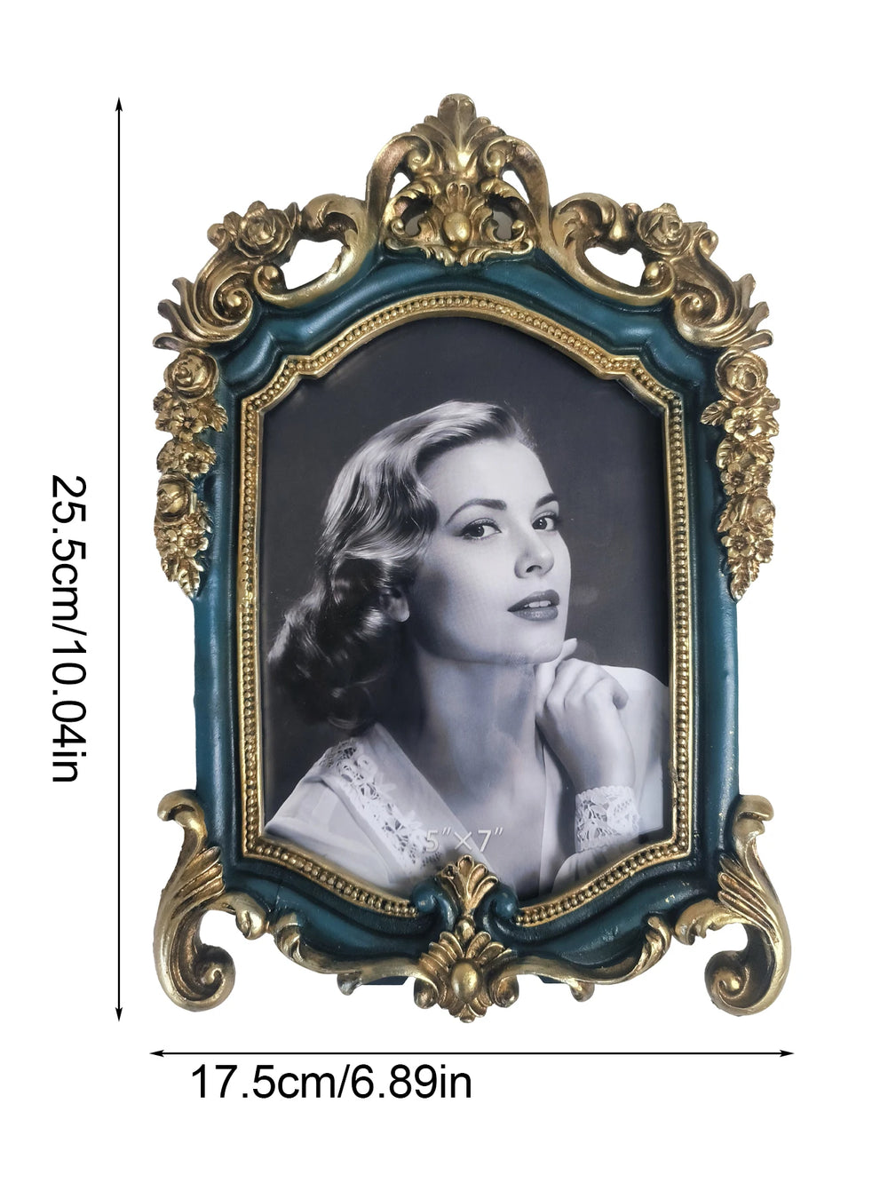 Ovale Vintage Resin Bilderrahmen – Klassisches Gold-Design