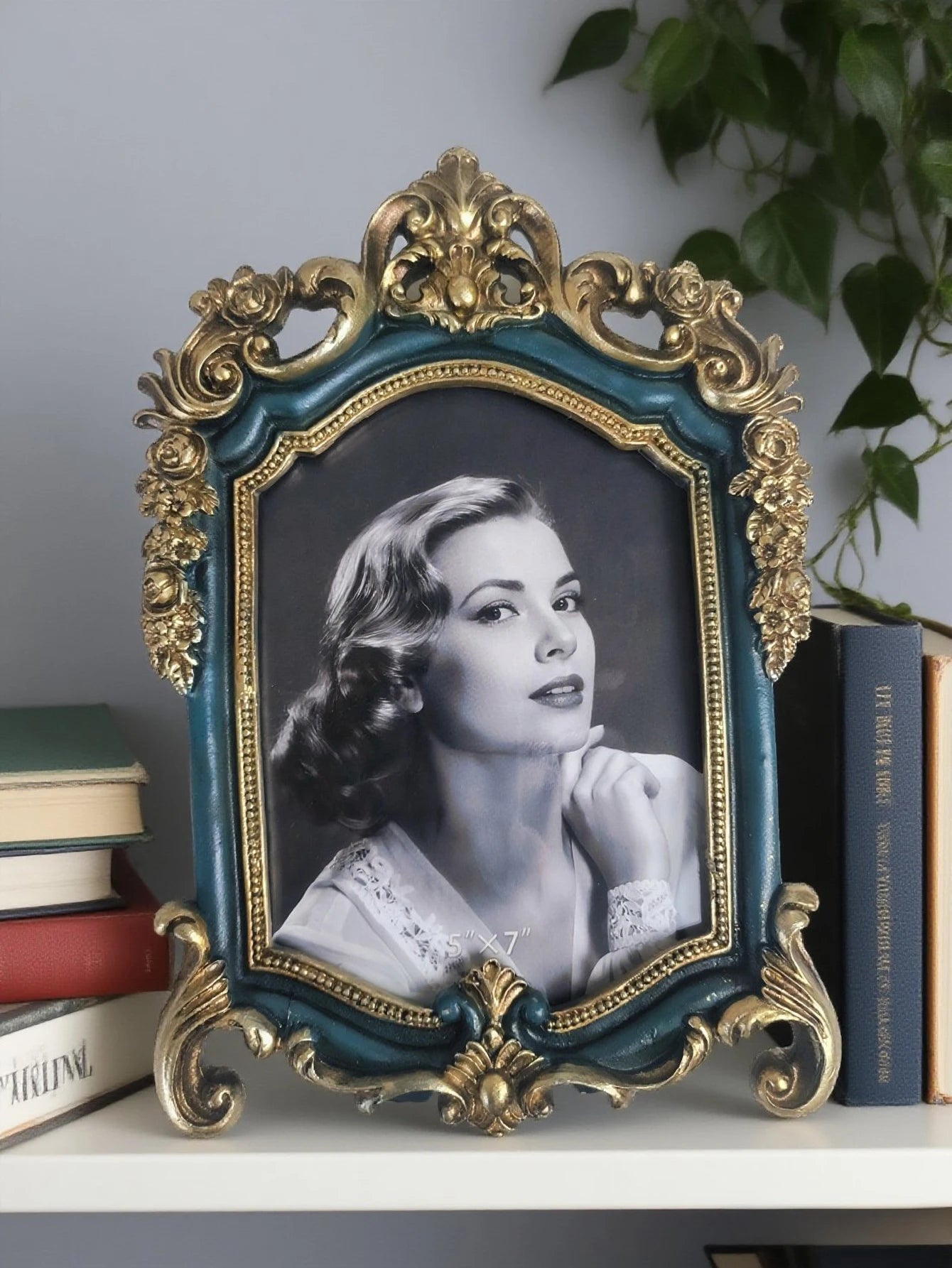 Ovale Vintage Resin Bilderrahmen – Klassisches Gold-Design