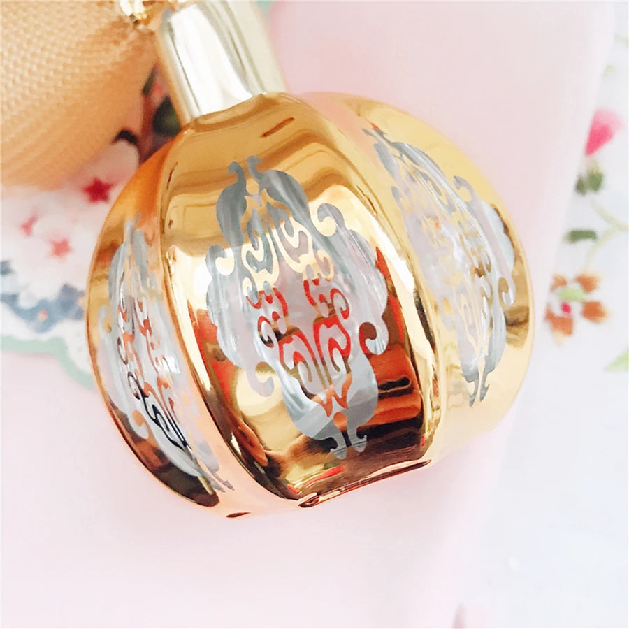 Goldplattierter Parfumflakon aus Kristall, französischer Stil, 50ml