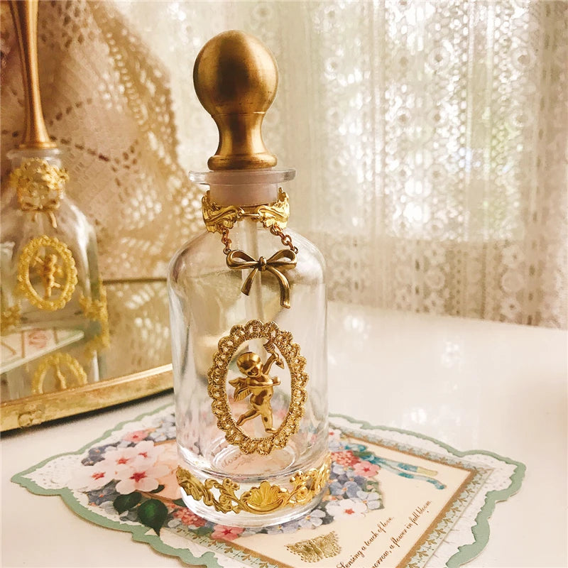 Parfümflasche – Vintage Handgemacht Messing & Glas