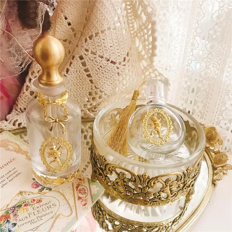 Parfümflasche – Vintage Handgemacht Messing & Glas