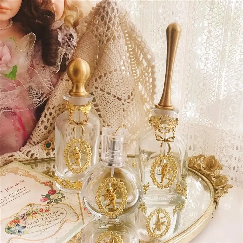 Parfümflasche – Vintage Handgemacht Messing & Glas