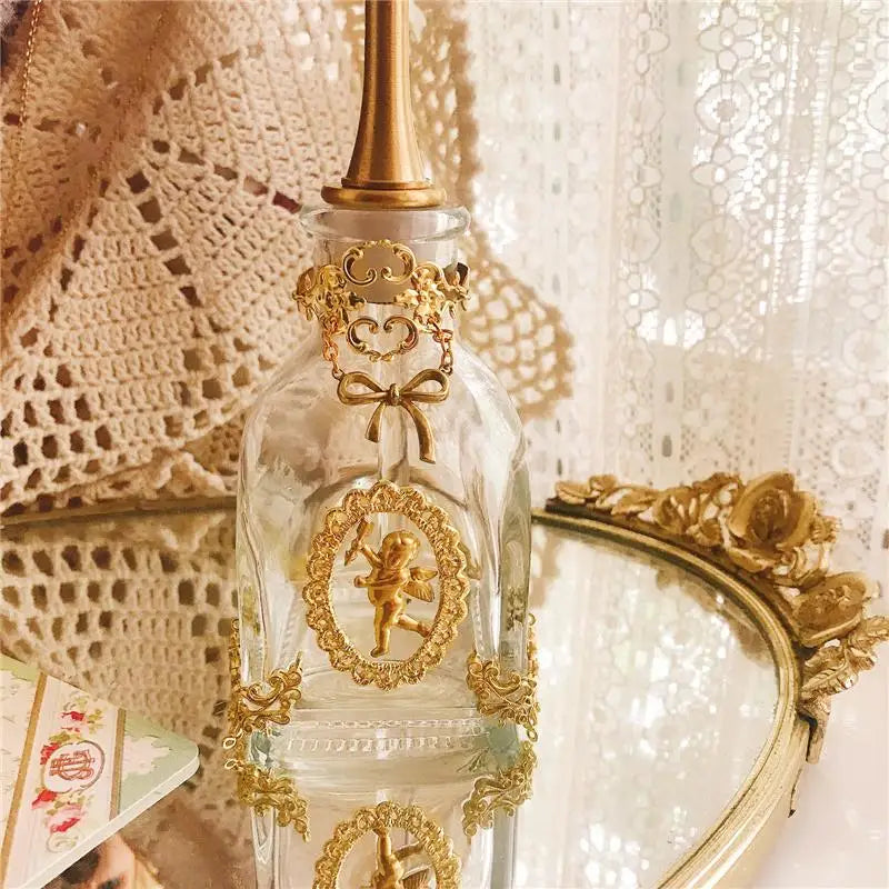 Parfümflasche – Vintage Handgemacht Messing & Glas