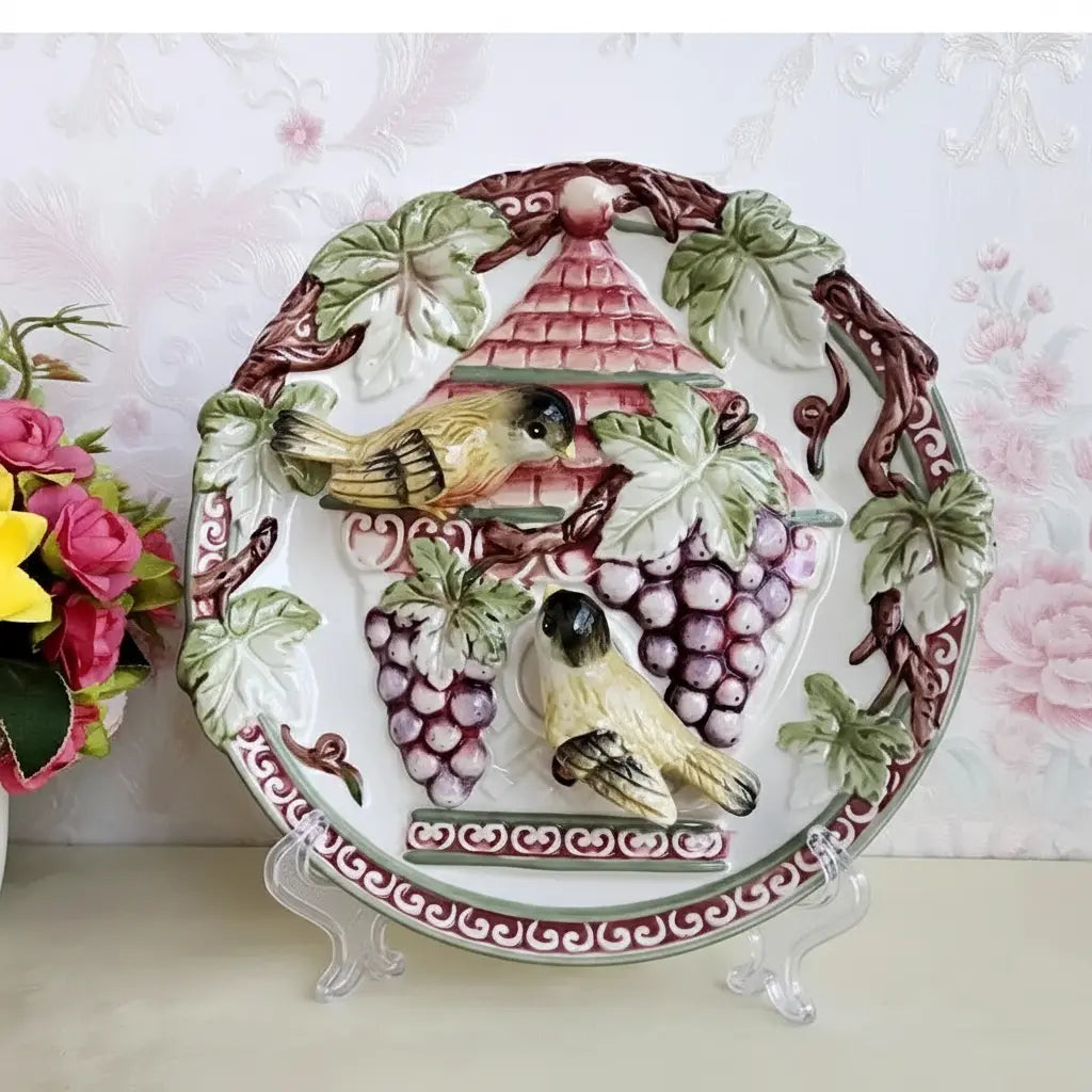 Pastoral Keramikvase – 3D Design – Wohnaccessoire