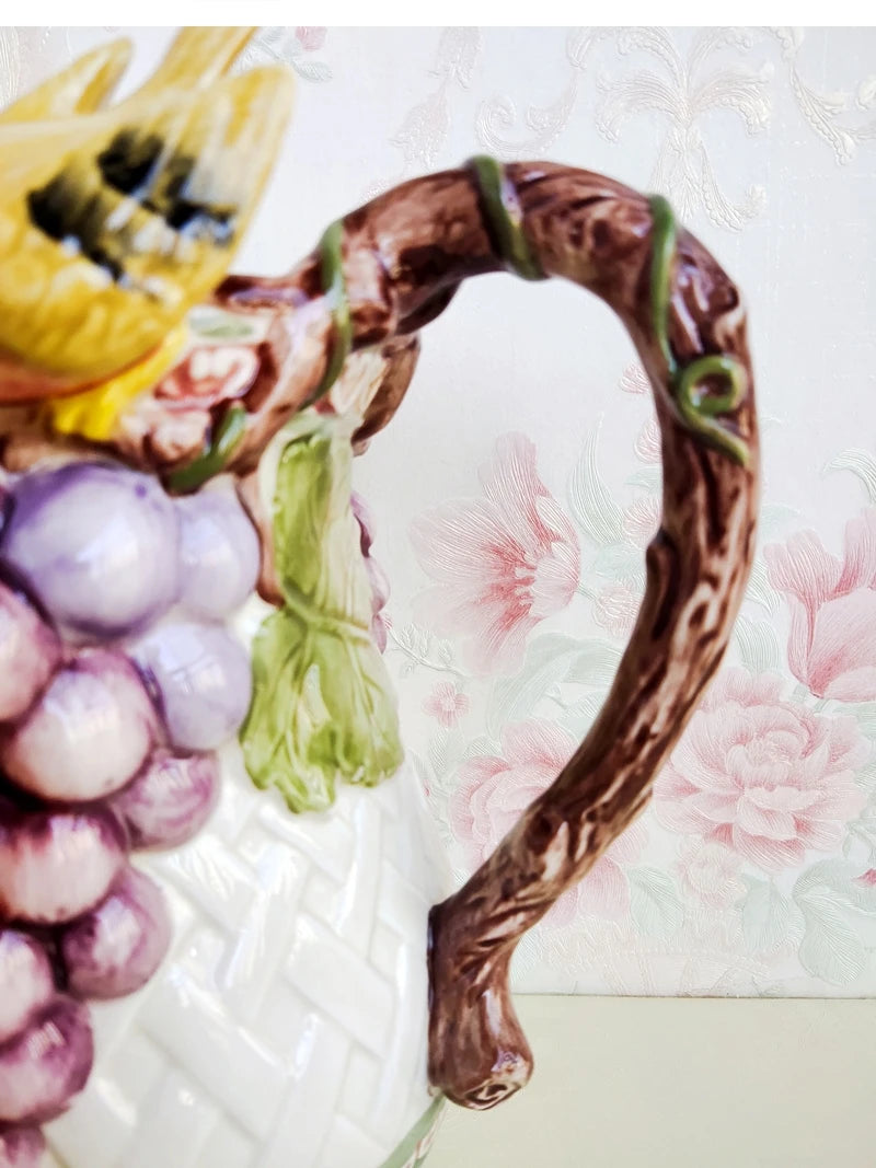 Pastoral Keramikvase – 3D Design – Wohnaccessoire