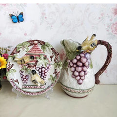 Pastoral Keramikvase – 3D Design – Wohnaccessoire