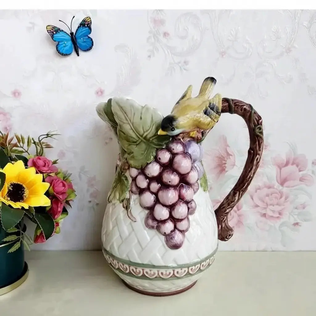 Pastoral Keramikvase – 3D Design – Wohnaccessoire