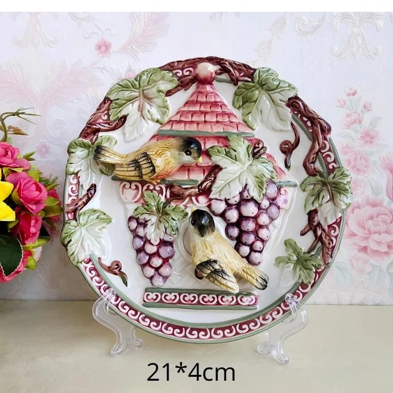 Pastoral Keramikvase – 3D Design – Wohnaccessoire