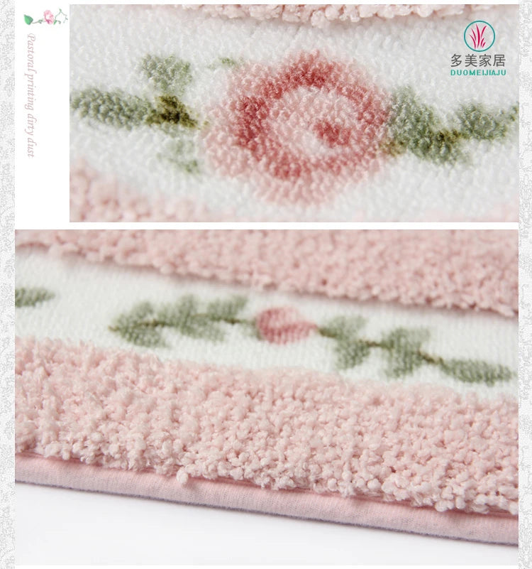 Pastorale Badematten – Mikrofaser Floral – Verschiedene Grössen