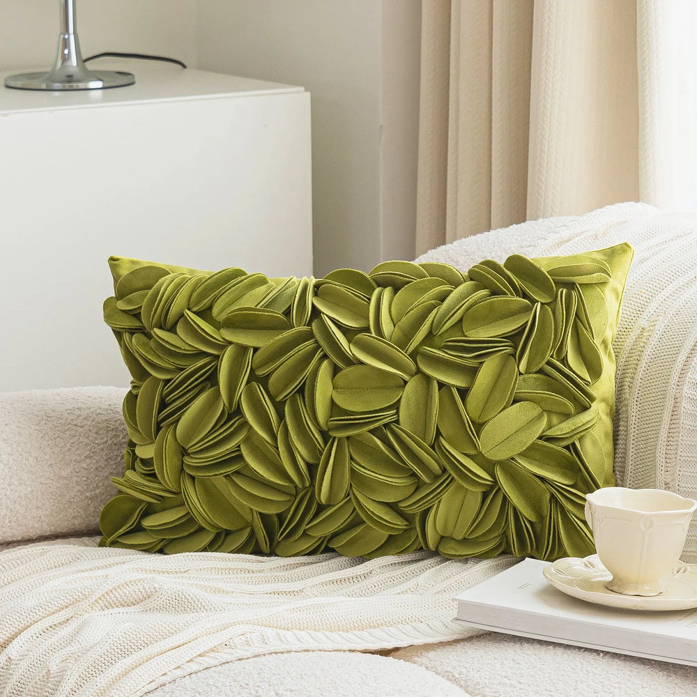 Pastorale Blumen Kissenhülle – Klassisches Baumwolle 45x45cm