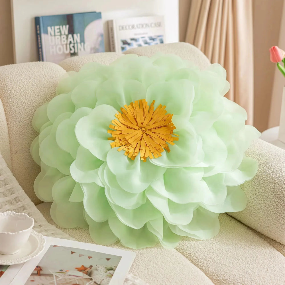 Pastorale Blumen Kissenhülle – Klassisches Baumwolle 45x45cm