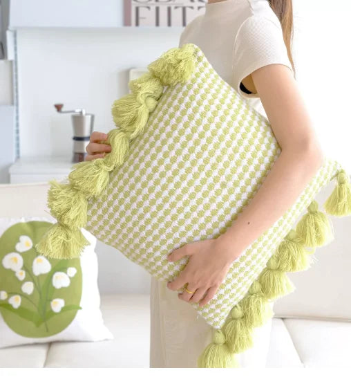 Pastorale Blumen Kissenhülle – Klassisches Baumwolle 45x45cm