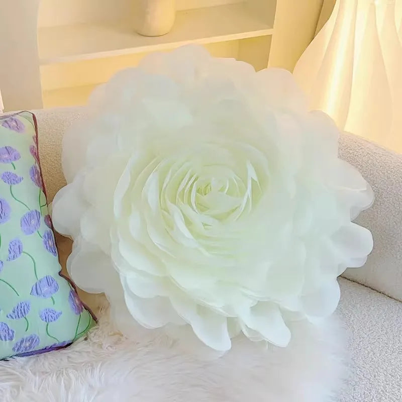 Pastorale Blumen Kissenhülle – Klassisches Baumwolle 45x45cm