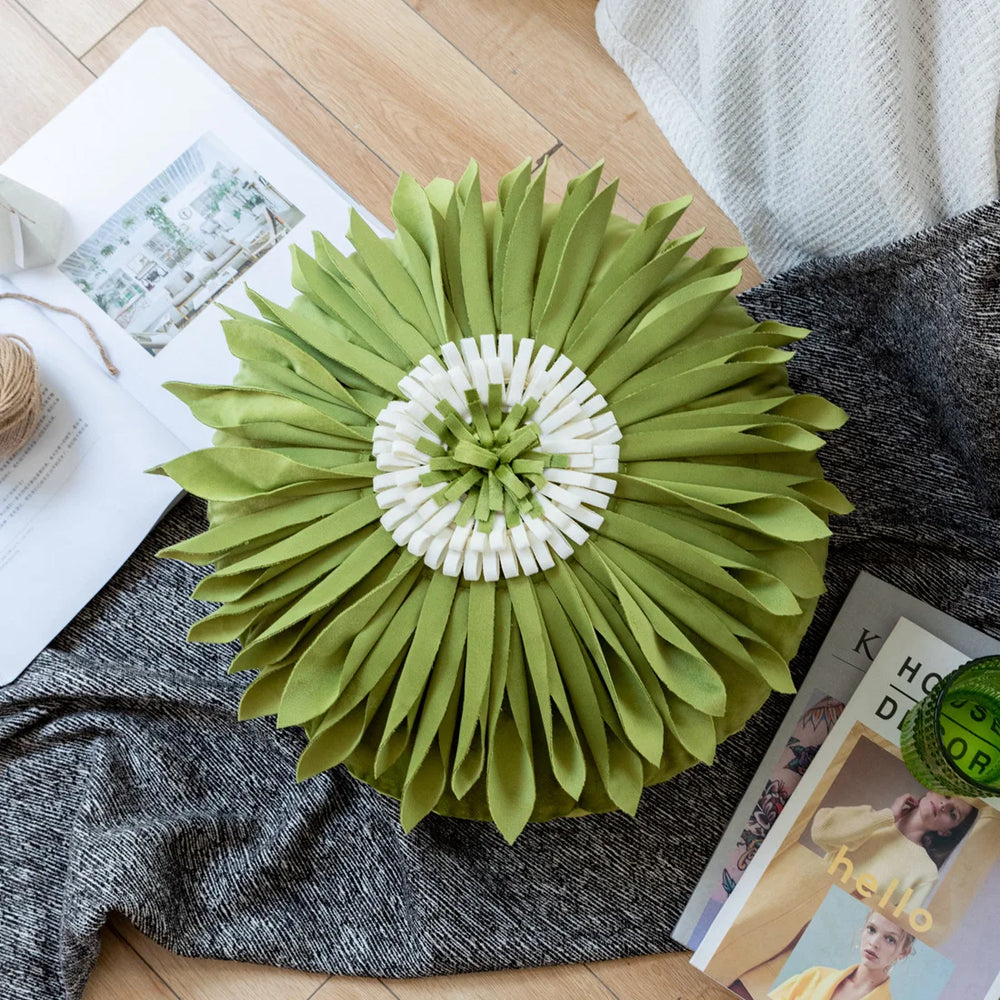 Pastorale Blumen Kissenhülle – Klassisches Baumwolle 45x45cm