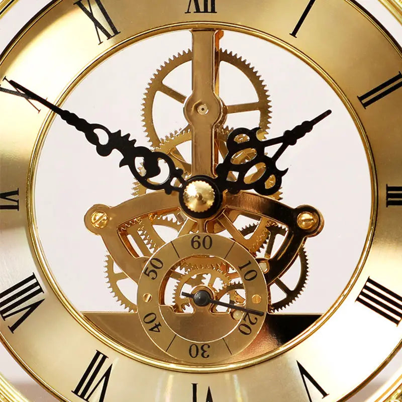 Pendeltischuhr – Modernes Metalldesign – 15.5cm Kupfer