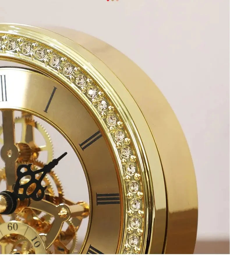 Pendeltischuhr – Modernes Metalldesign – 15.5cm Kupfer