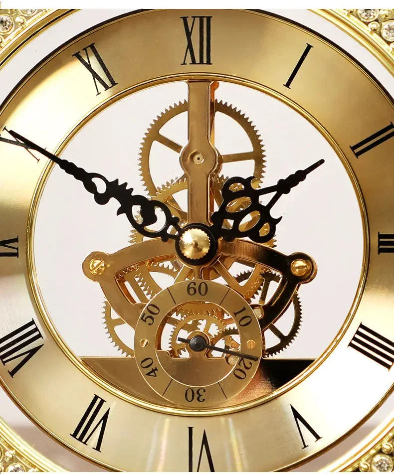 Pendeltischuhr – Modernes Metalldesign – 15.5cm Kupfer