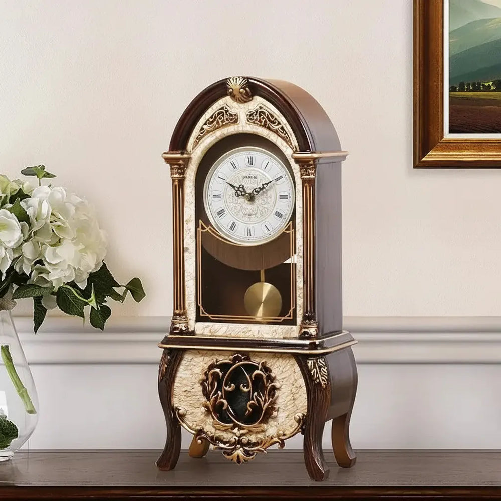 Pendeluhr Holz – Geometrisches Design Kreativer Tisch