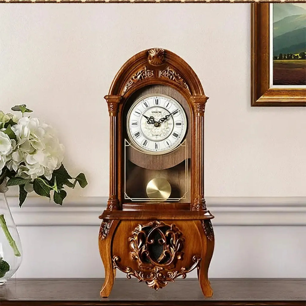 Pendeluhr Holz – Geometrisches Design Kreativer Tisch