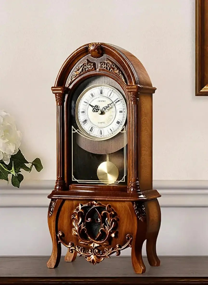 Pendeluhr Holz – Geometrisches Design Kreativer Tisch