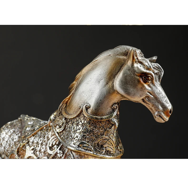 Pferdestatue – Retro-Harz – Schreibtischdeko