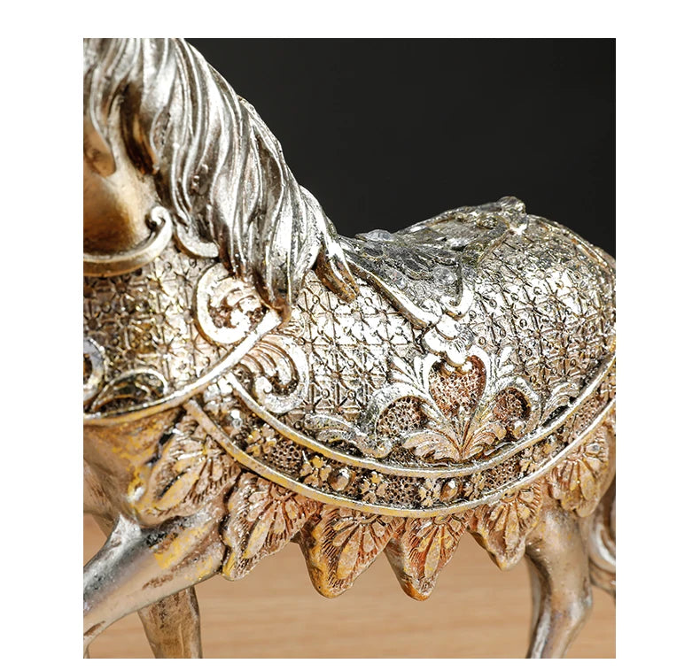 Pferdestatue – Retro-Harz – Schreibtischdeko