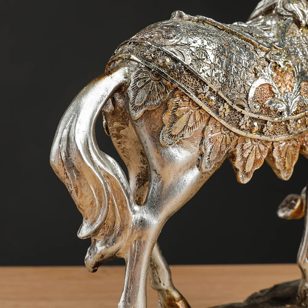 Pferdestatue – Retro-Harz – Schreibtischdeko
