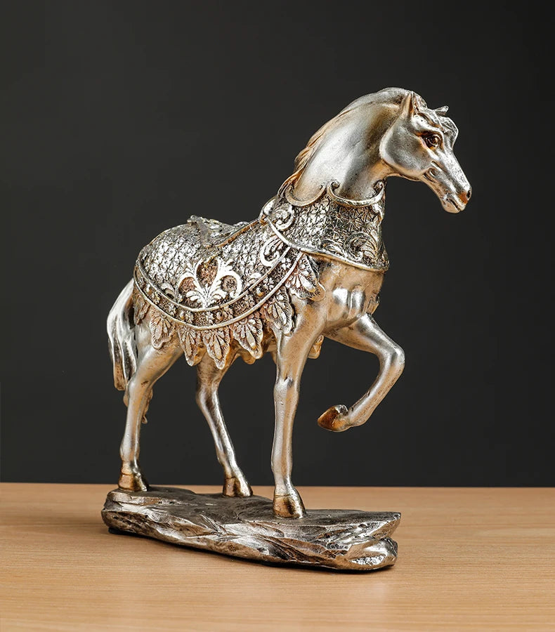 Pferdestatue – Retro-Harz – Schreibtischdeko