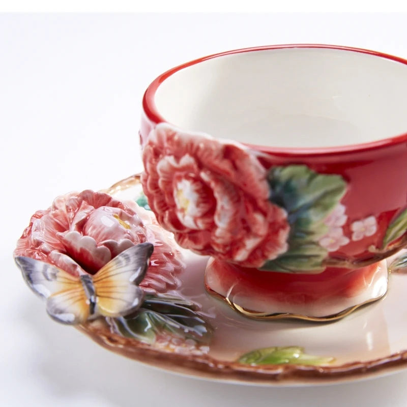 Pfingstrose Keramik Tee Set – Japan Stil – 101-200ml