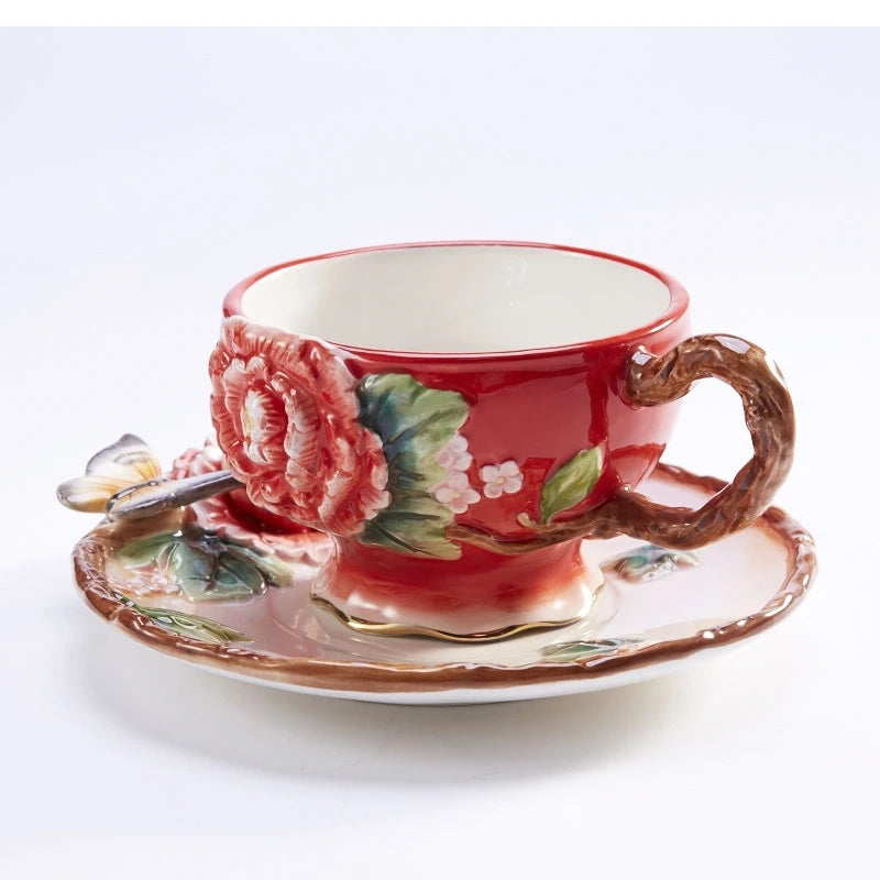 Pfingstrose Keramik Tee Set – Japan Stil – 101-200ml