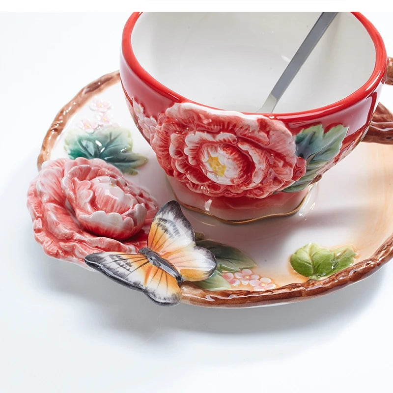 Pfingstrose Keramik Tee Set – Japan Stil – 101-200ml