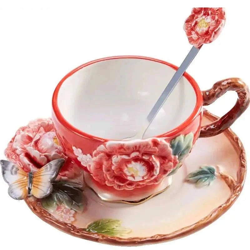 Pfingstrose Keramik Tee Set – Japan Stil – 101-200ml