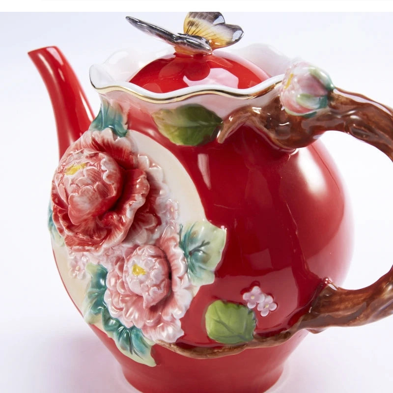 Pfingstrose Keramik Tee Set – Japan Stil – 101-200ml