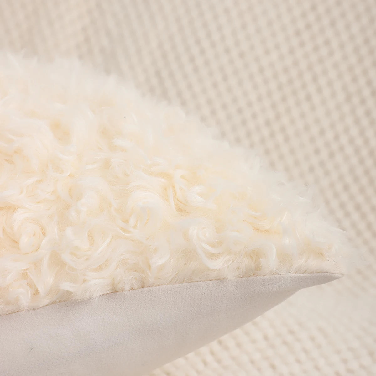 Plüsch Kissenbezug – Wolloptik – 450mm*450mm