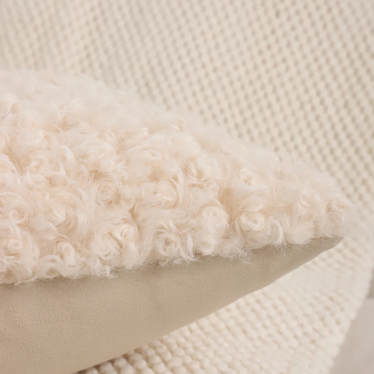 Plüsch Kissenbezug – Wolloptik – 450mm*450mm