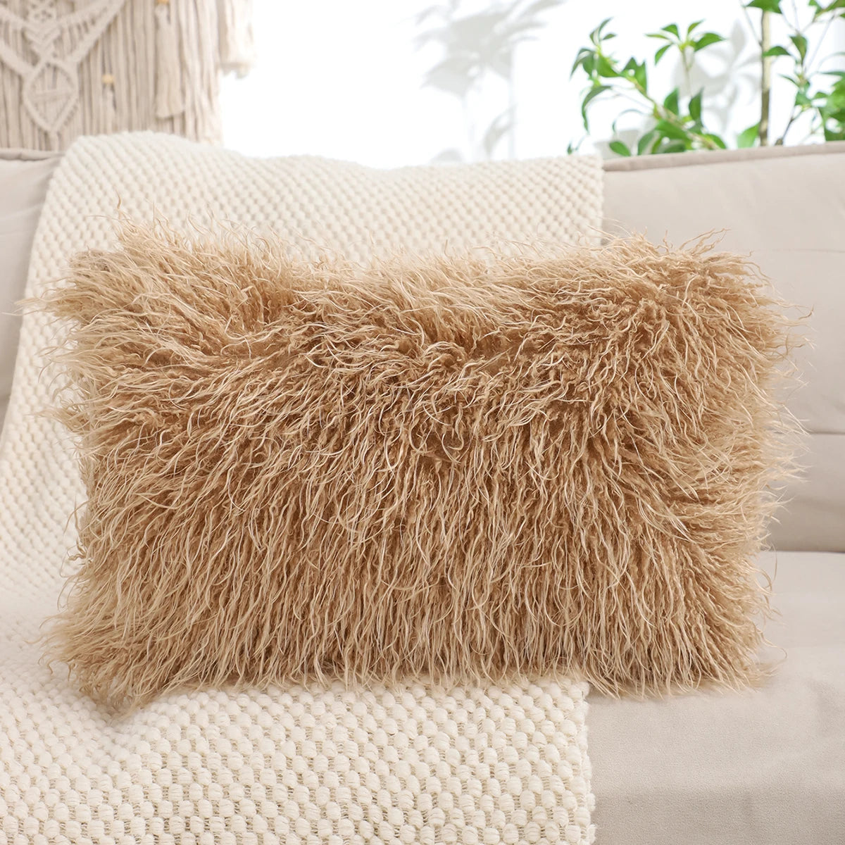 Plüsch Kissenbezug – Wolloptik – 450mm*450mm