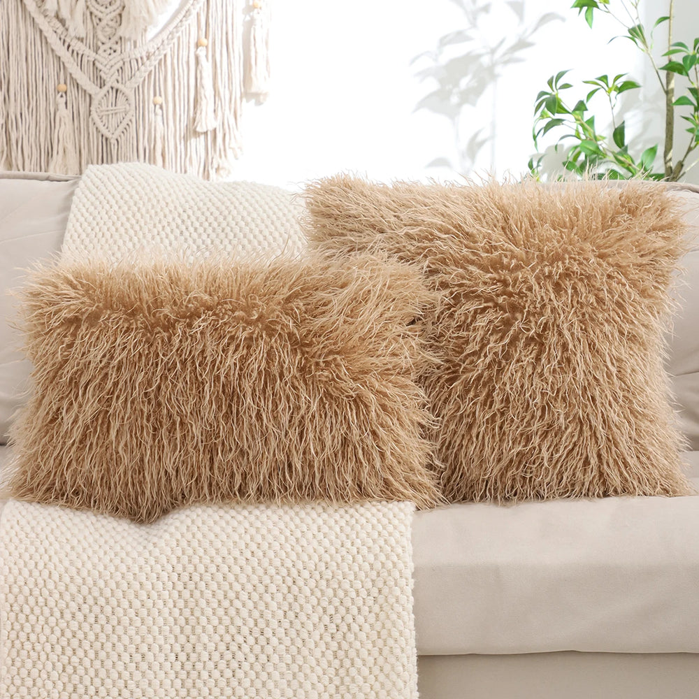 Plüsch Kissenbezug – Wolloptik – 450mm*450mm